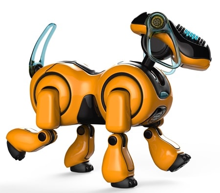 Roboter Hund Beagle läuft